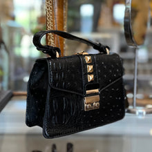 Load image into Gallery viewer, The SYDNEY Top Handle Shoulder Bag in Black
