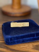 Load image into Gallery viewer, Vintage 12K Gold Filled &amp; Diamond NY Telephone Bell System Tie Clip 25 Years Srv
