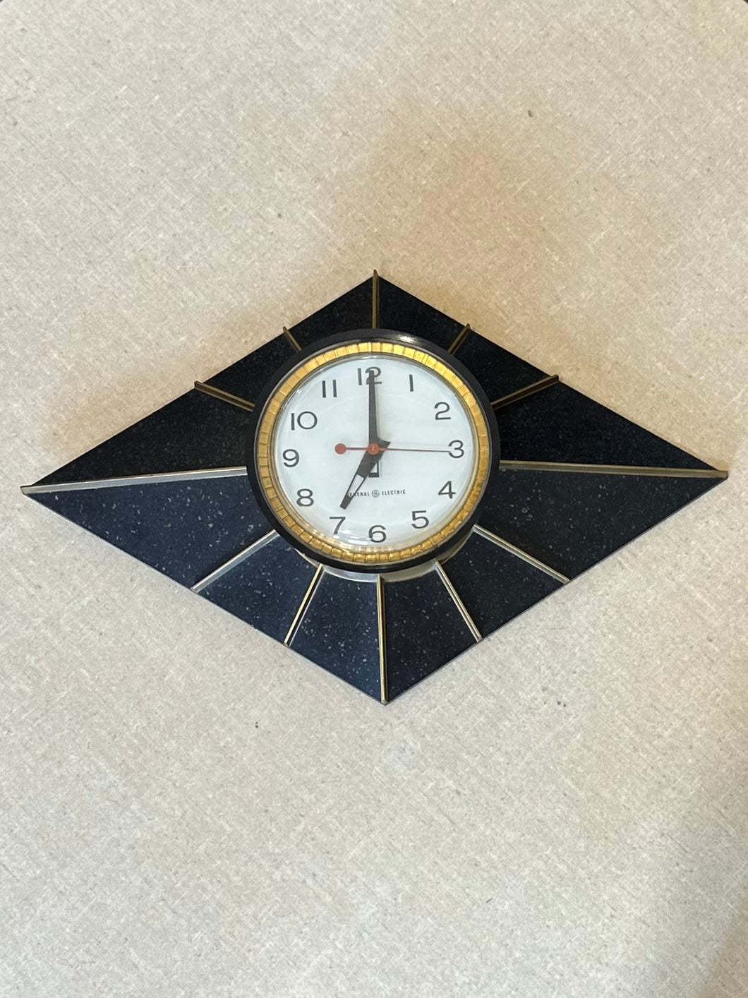Mid Century Modern GE Starburst Wall Clock