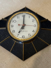 Load image into Gallery viewer, Mid Century Modern GE Starburst Wall Clock
