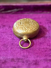 Load image into Gallery viewer, Antique Brass King Edward VII Sovereign Coin Holder Case Faux Pocketwatch Pendant
