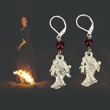 Load image into Gallery viewer, “PORTRAIT OF A LADY ON FIRE” Handmade Earrings
