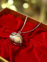 Load image into Gallery viewer, Vintage Sterling Silver Puffy Rabbit Bunny Pendant Necklace Long 30” | Chinese Zodiac, Year of the Rabbit, Midcentury, Lunar New Year
