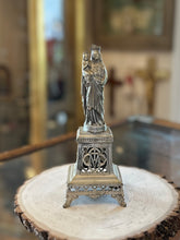 Load image into Gallery viewer, Antique French Anne de Beau St. Anne Silver Tone Metal Religious Statue 7.75” Made in France
