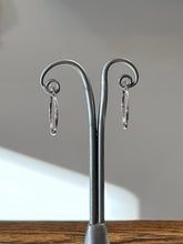 Load image into Gallery viewer, Vintage Sterling Silver 925 Thin Hoop Earrings Silver Hoops Minimalist
