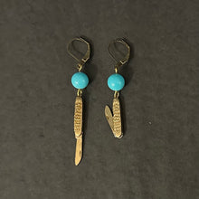 Load image into Gallery viewer, Handmade Pocket Knife Earrings
